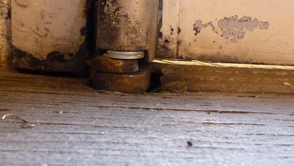 cut washers in place